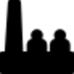 Factory workers silhouette