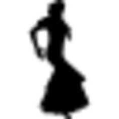 Flamenco woman silhouette