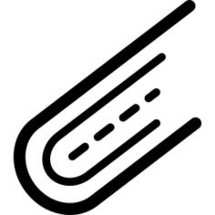 电子印刷电路细节的两条曲线和一条在中心断裂