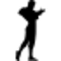 Flamenco male dancer silhouette