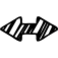 Sketched double arrow pointing left and right