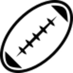 Football ball outline