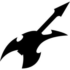 Abstract shape electric guitar