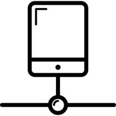 Smartphone Connected to the Network
