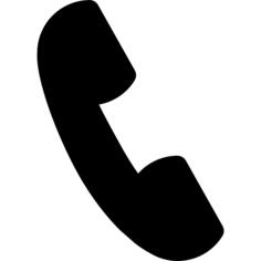 Call auricular black symbol