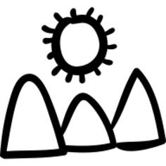 山风景在晴天