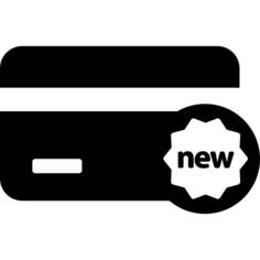 Credit card with new label
