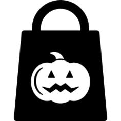 Halloween bag with pumpkin