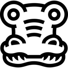 Toad frontal outline