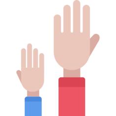 Hand up