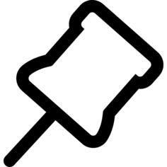 Pin office supply outline