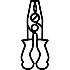 Pliers hand tool outline