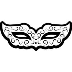 嘉年华节日白色面具