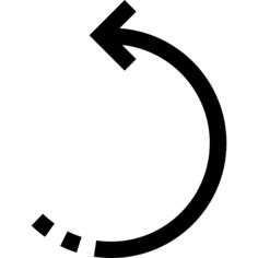 Curved arrow