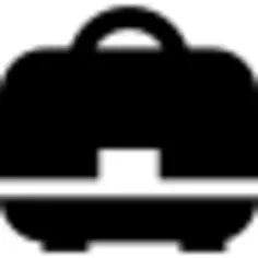 Suitcase with handle and closure