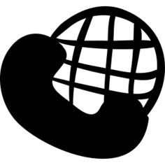 Handmade international calls symbol