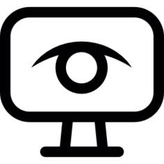 Eye on screen