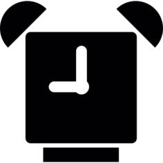 Squared alarm clock
