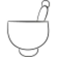 Mortar with mace