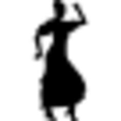 Flamenco dancer woman silhouette