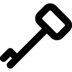 Key rotated shape