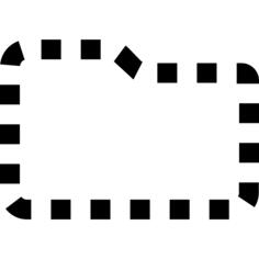 Folder shape of broken line