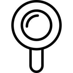 Magnifying glass with shine