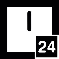 24小时方形时钟