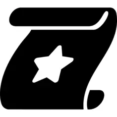 Paper with a star