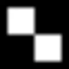 Delicious logotype of squares in a square