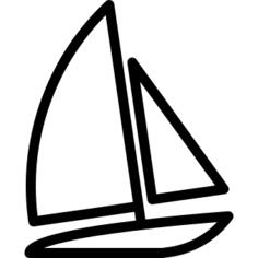 Boat with Sails