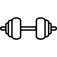 Dumbbells outline