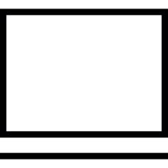 Rectangular TV Screen