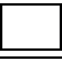 Rectangular TV Screen