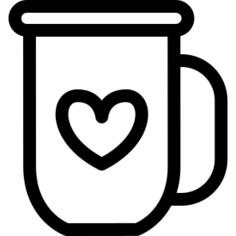 咖啡杯与心