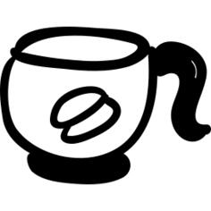 Coffee cup handmade symbol