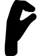 Flexed hand posture