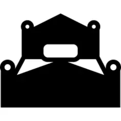 带一个枕头的特大号床