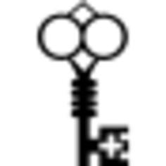 Key with original different shape design
