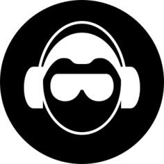 Protected man head