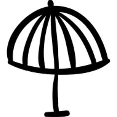 伞手拉的夏天工具