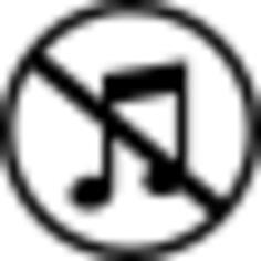 Muted music notes