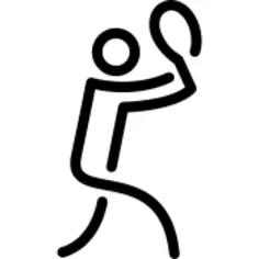 Stick man with rope noose sportive sign