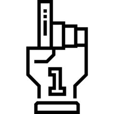 Foam hand