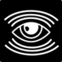 Eye surveillance symbol with many lines inside a square