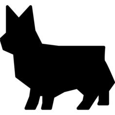 Cat geometric silhouette