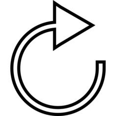 Reloading white arrow