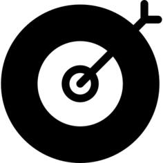 Dart hitting board target