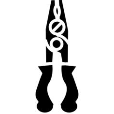 Pliers hand tool outline