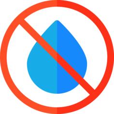 No water